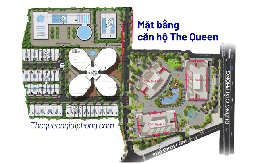 Mặt bằng The Queen